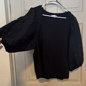 Lauren Conrad Elegant Black Women's Top XL NWT